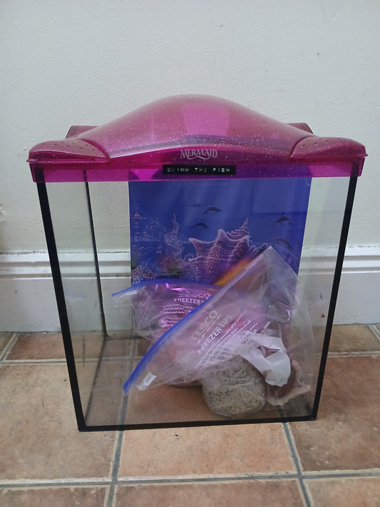 17L Mermaid Fish Tank with Accessories