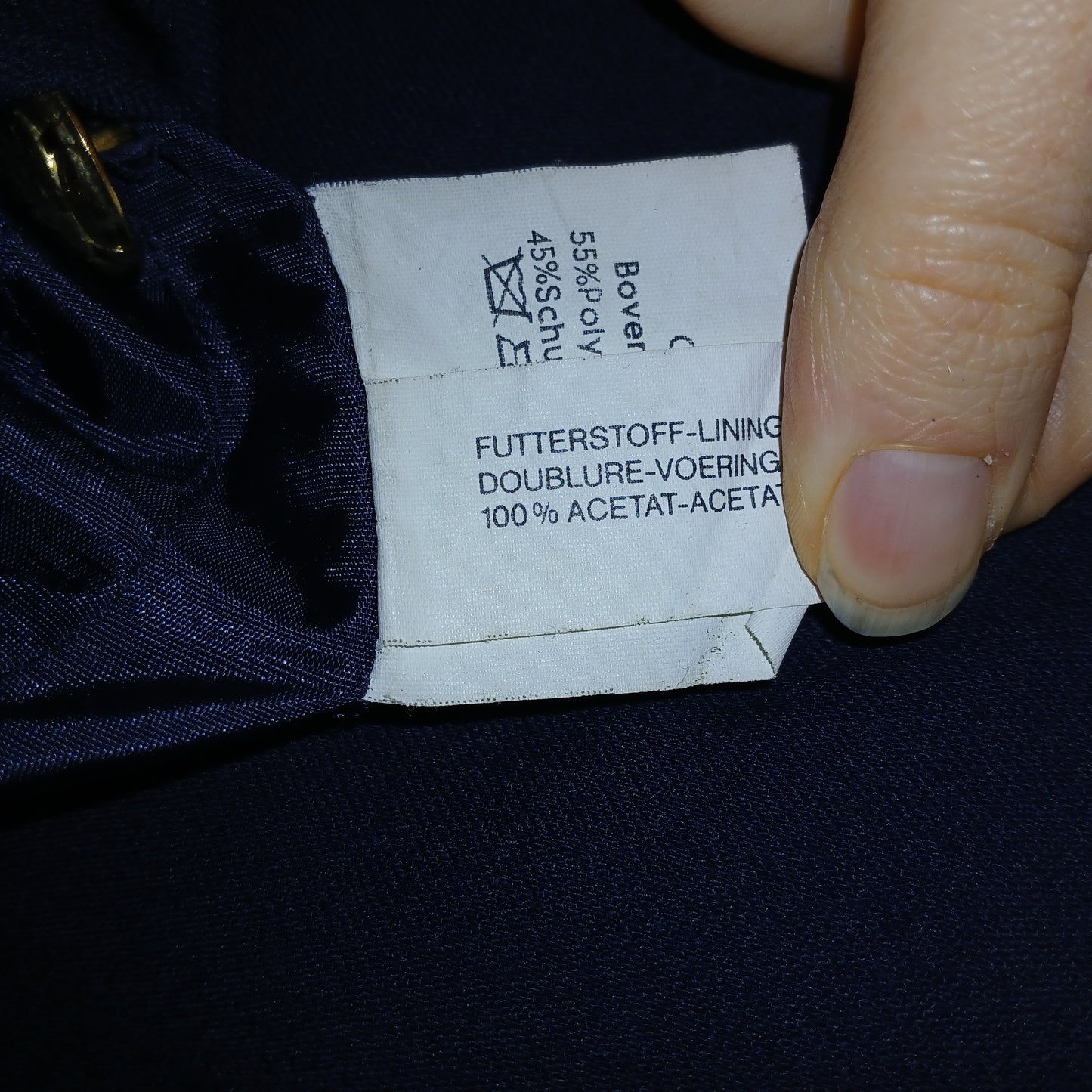 Vintage Schneberger Navy Dress Size 14