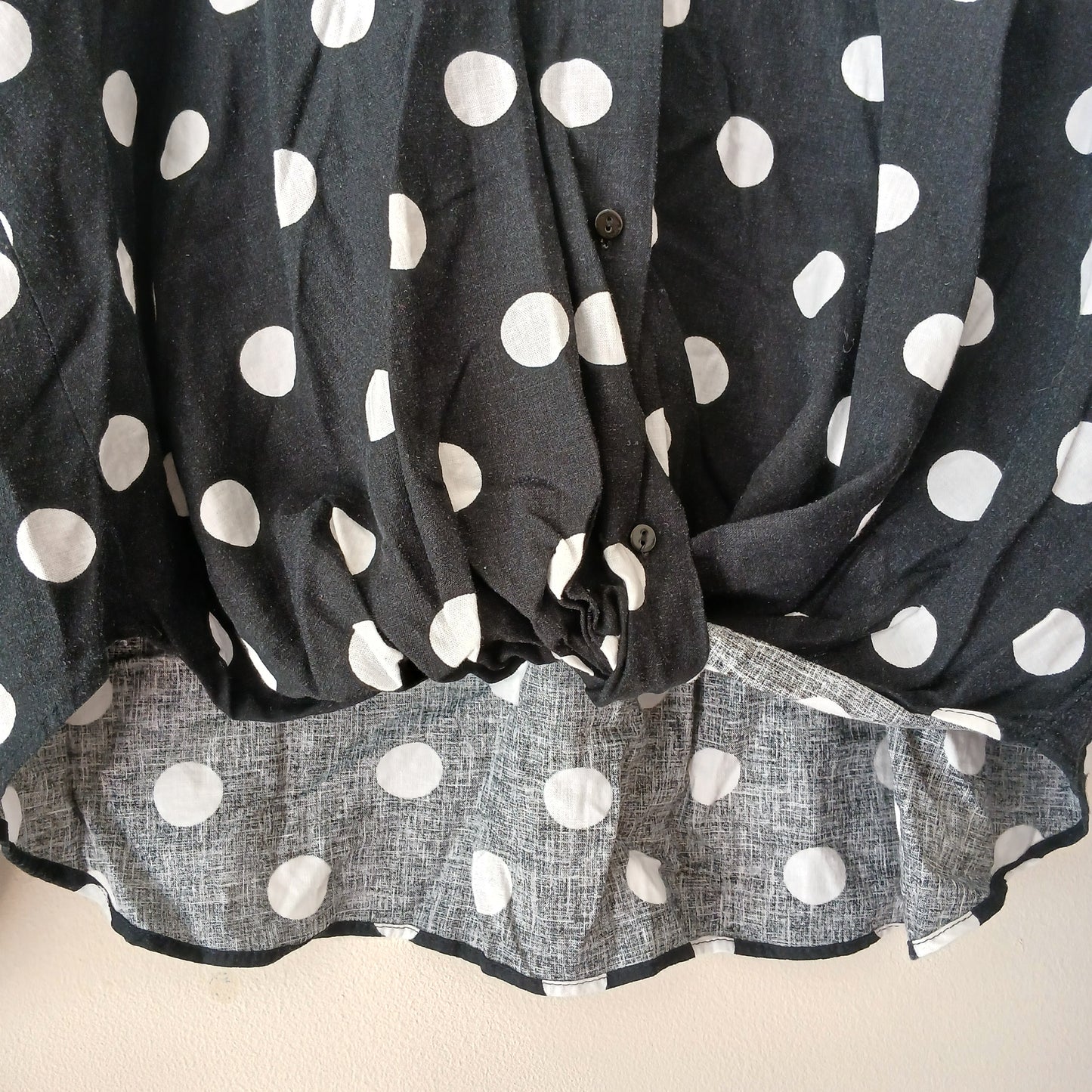 Zara Polka Dot Blouse Size M