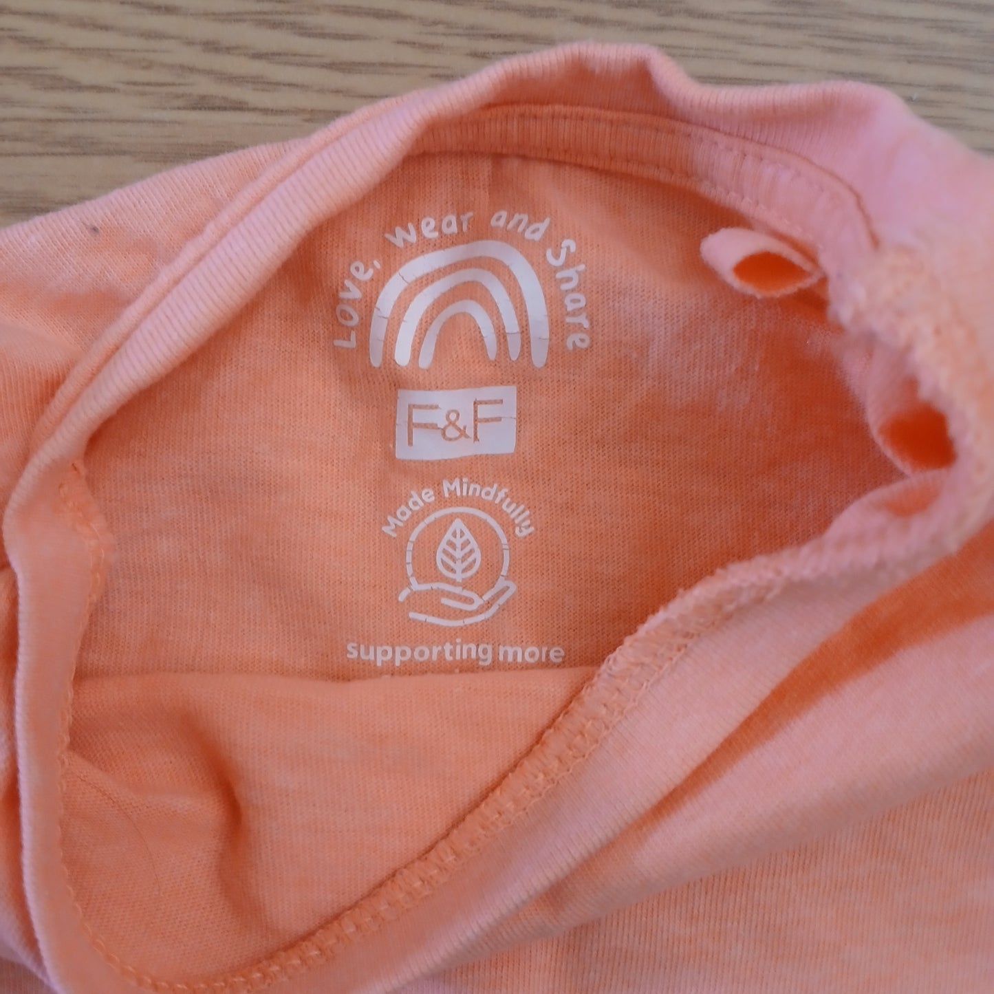 F&F Peach Top Age 18-24 months