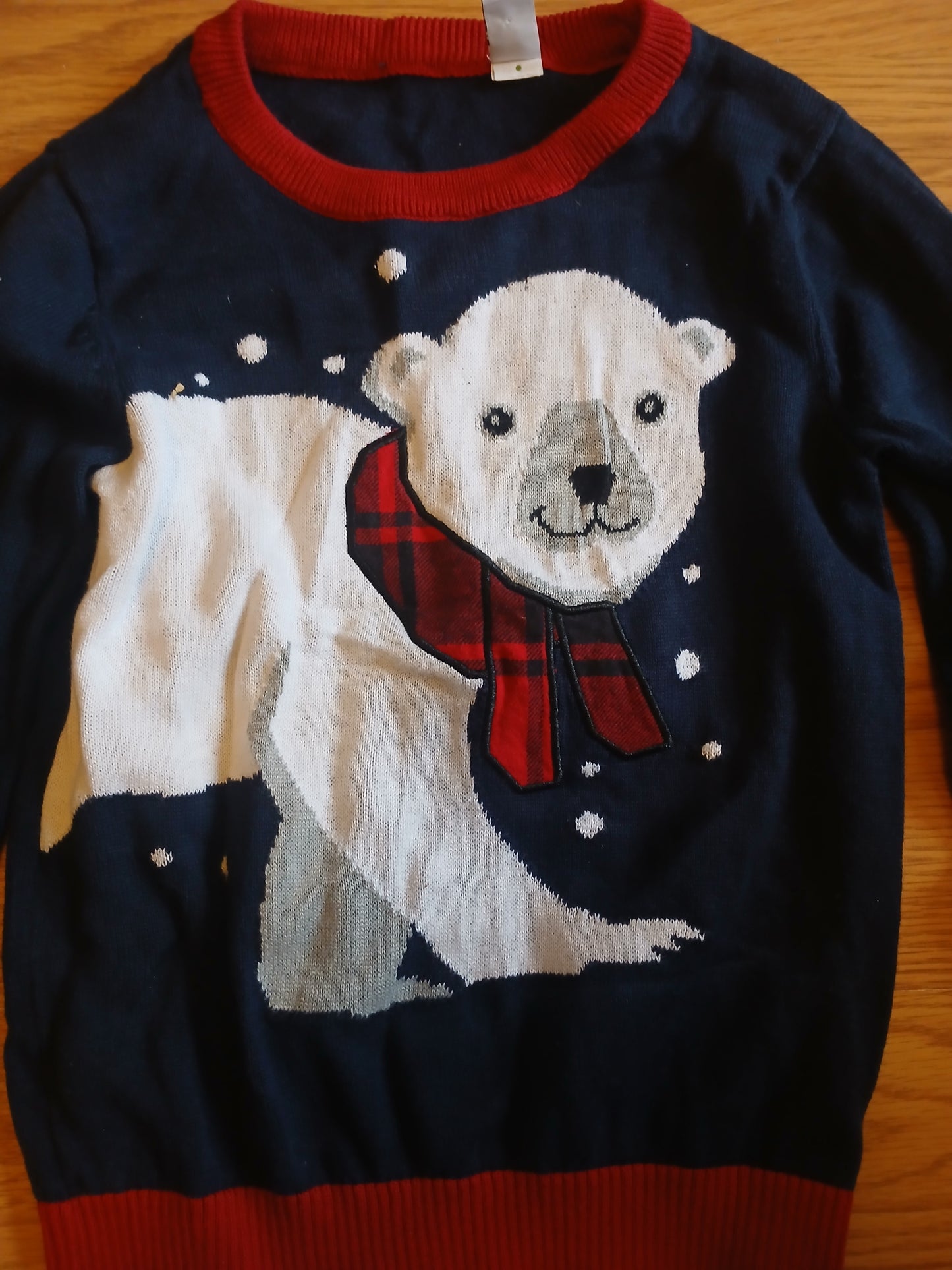 Polar Bear Christmas Jumper Age 4