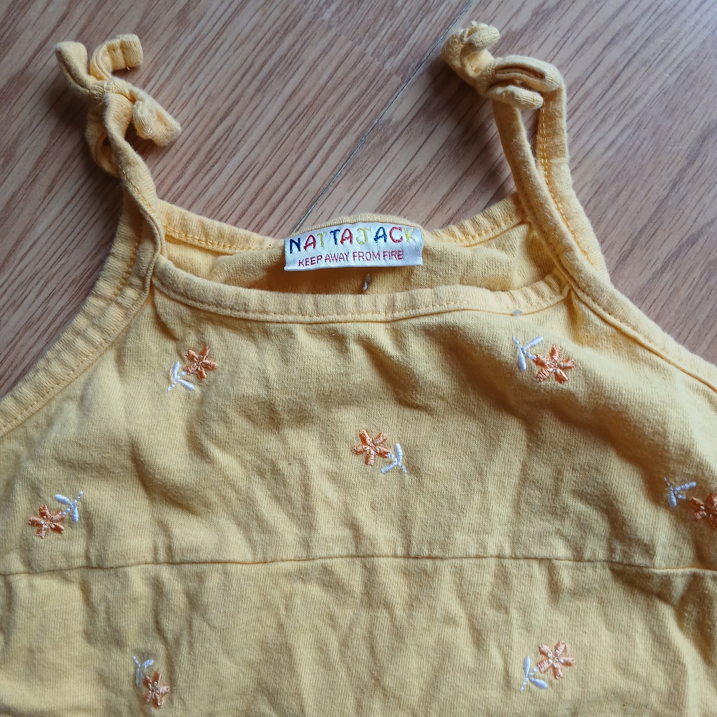 Nattajack Yellow Vest Top Age 12-18 months