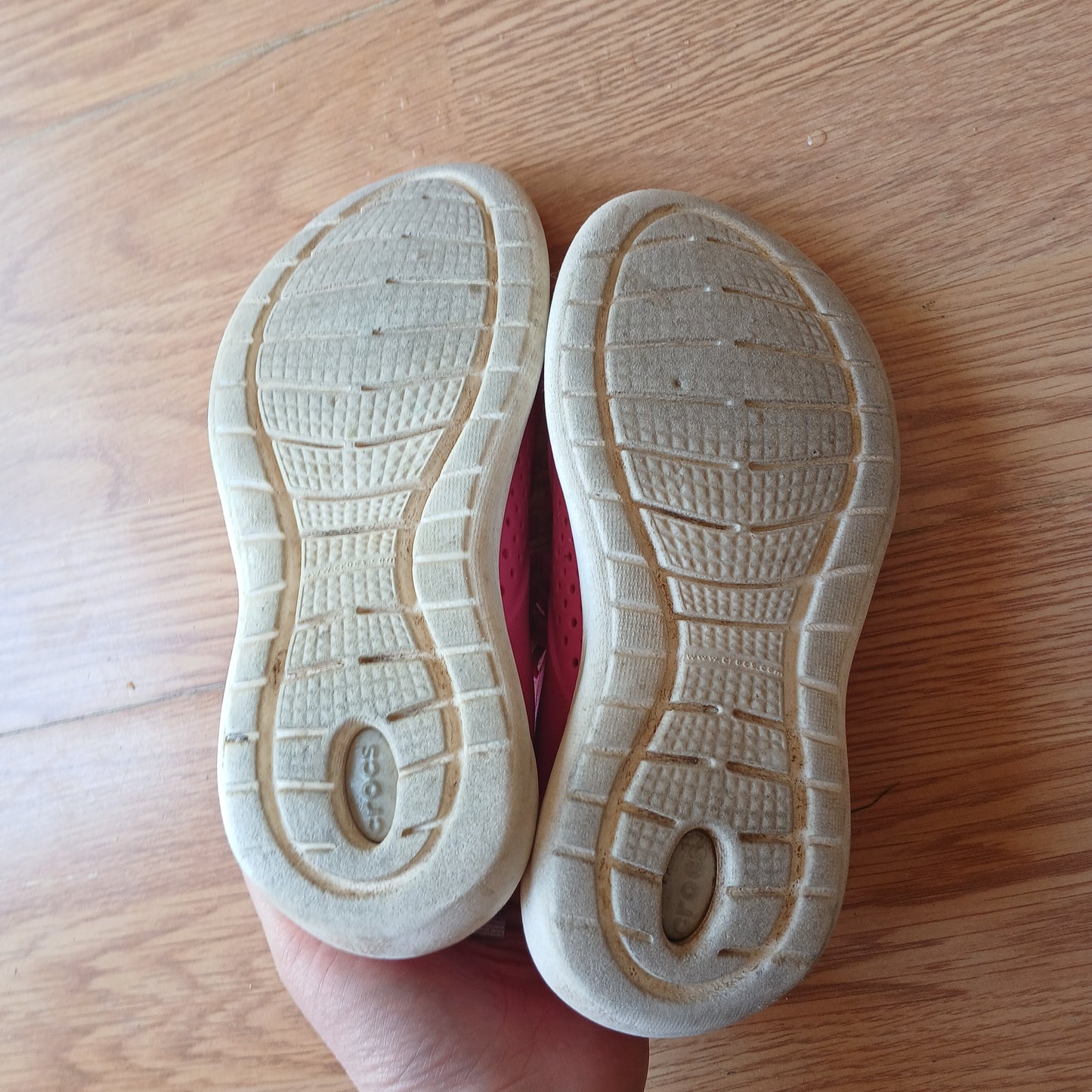 Crocs LiteRide Pink Trainers Size 13