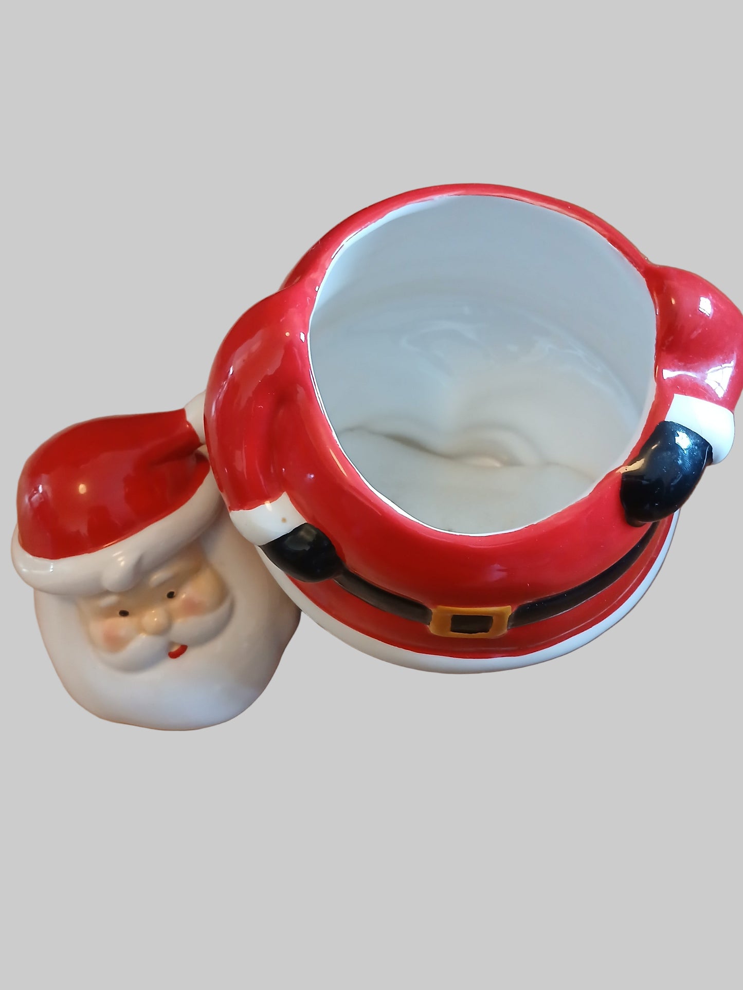 Ceramic Christmas Santa Cookie/Storage Jar