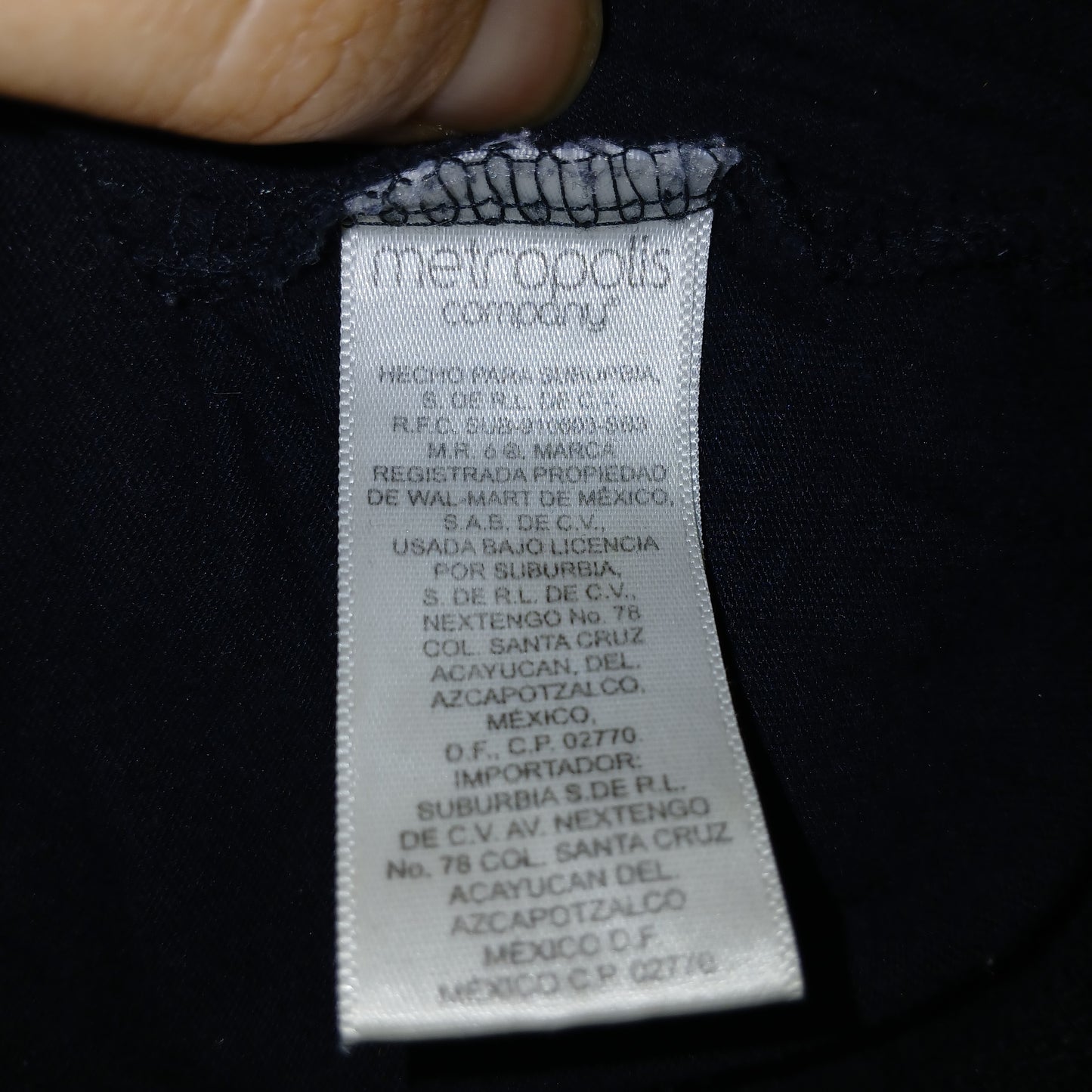 Metropolis Black Vest Top Approx Size M