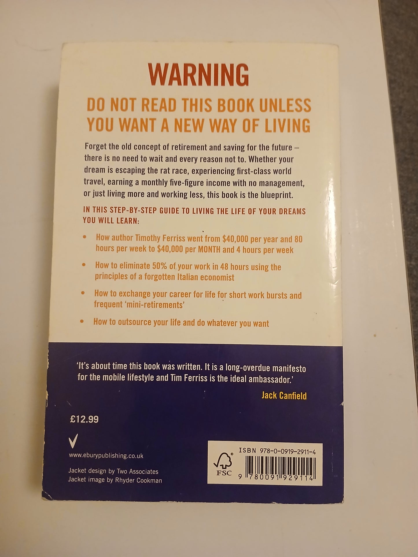 The 4-Hour Work Week by Timothy Ferriss