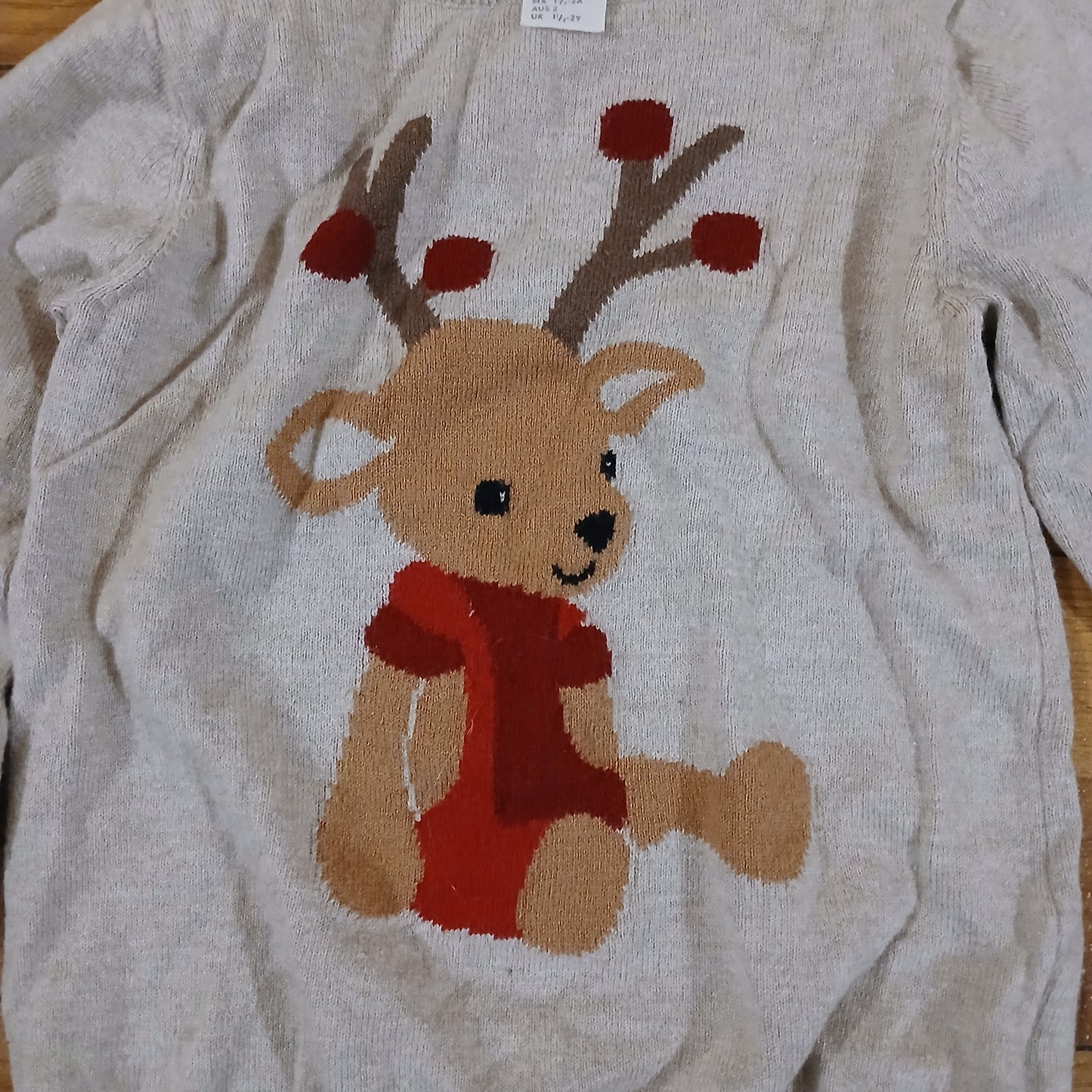 H&M Christmas Reindeer Jumper Age 18-24 months