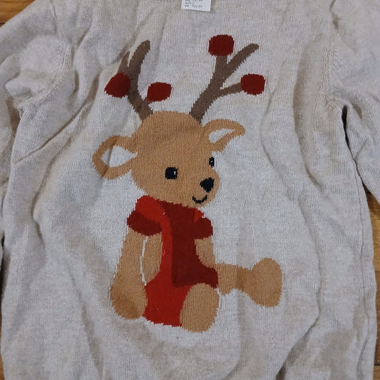 H&M Christmas Reindeer Jumper Age 18-24 months