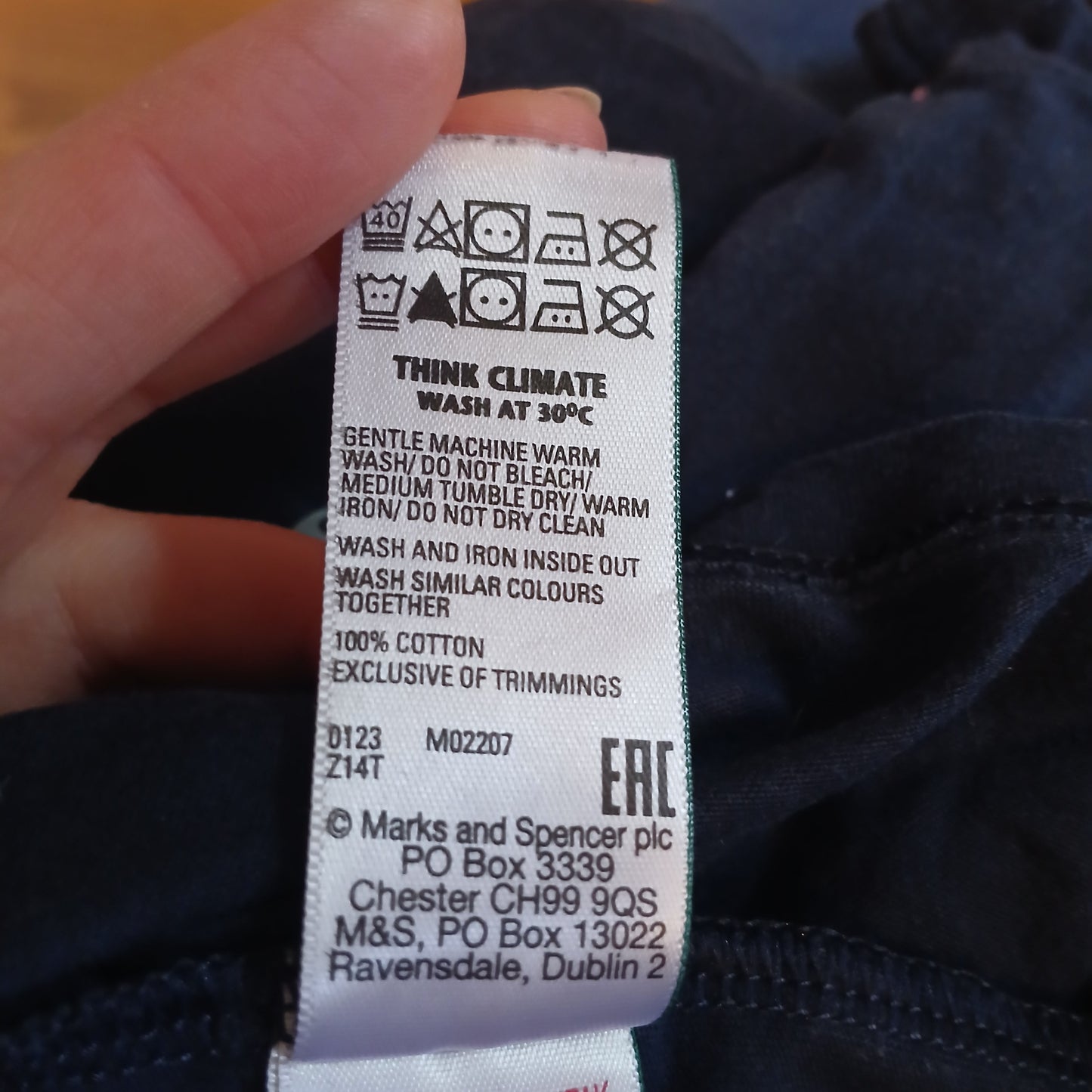 M&S Navy Gaming T-Shirt Age 8-9