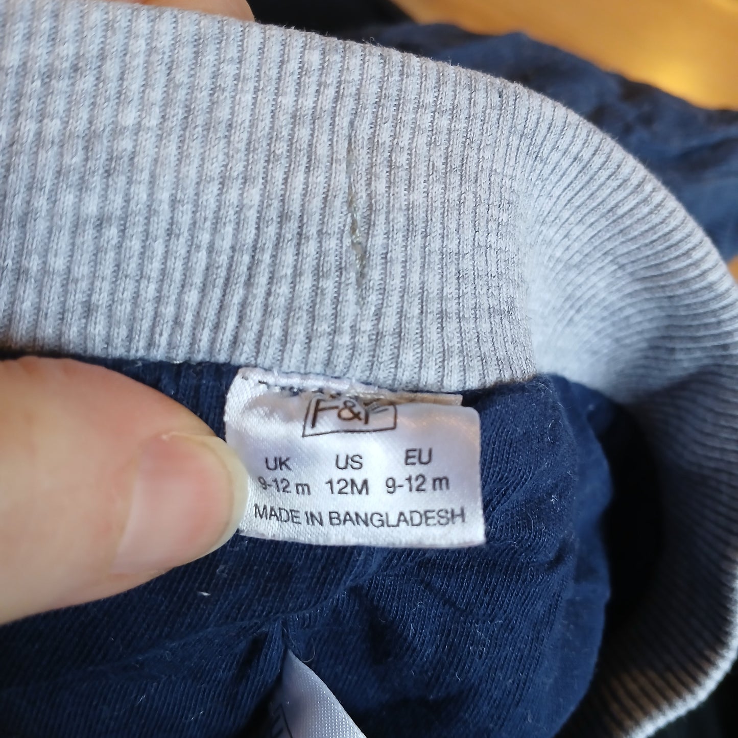 F&F Blue Trousers Age 9-12 months