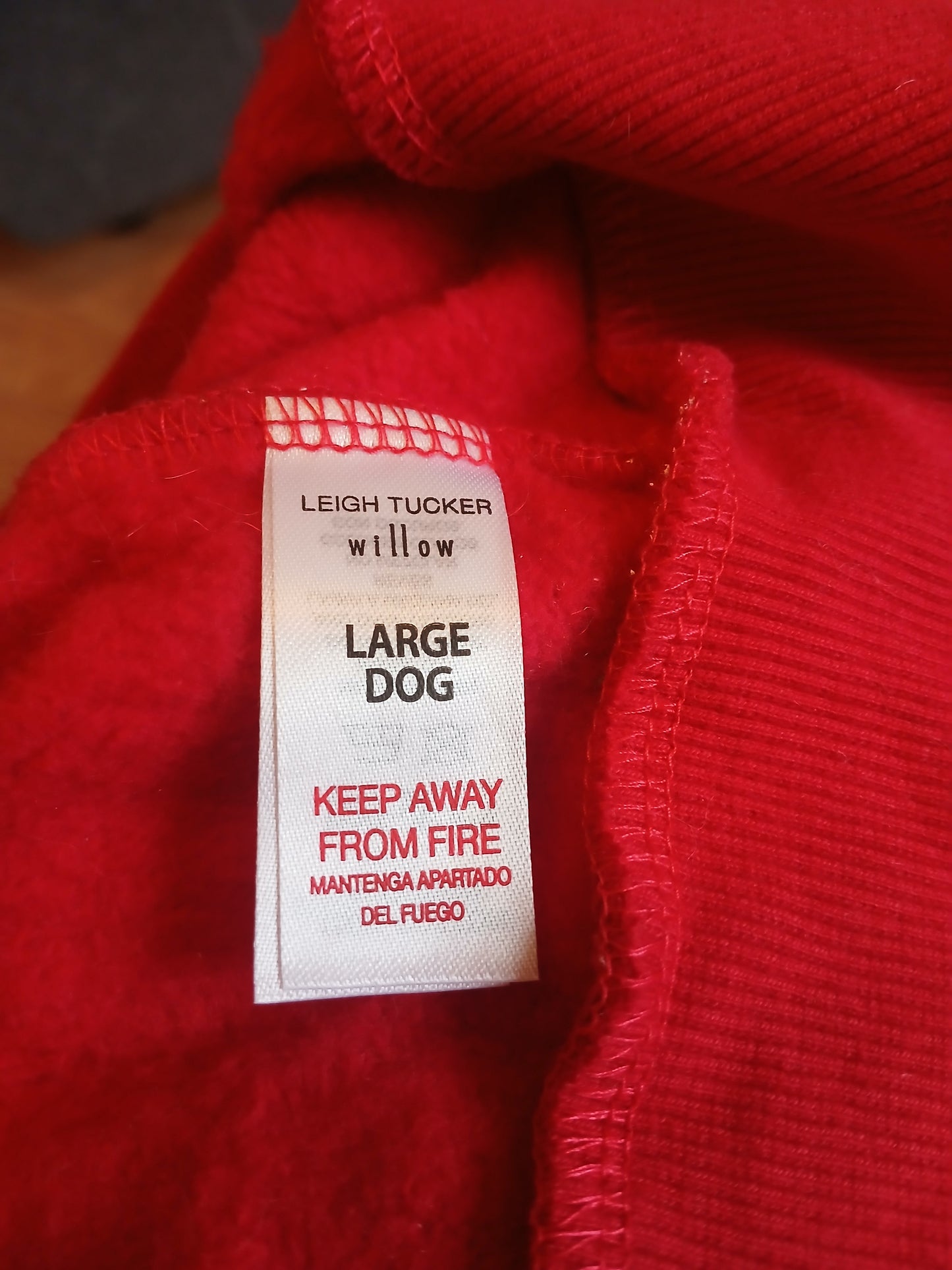 Leigh Tucker Willow Christmas Jumper for "Large Dog"