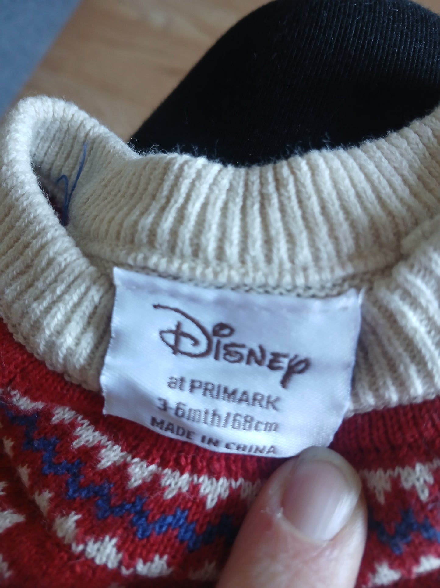 Disney at Primark Penneys Christmas Jumper Age 3-6 months