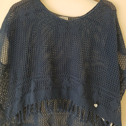 Cropped Fringe Top Size XL