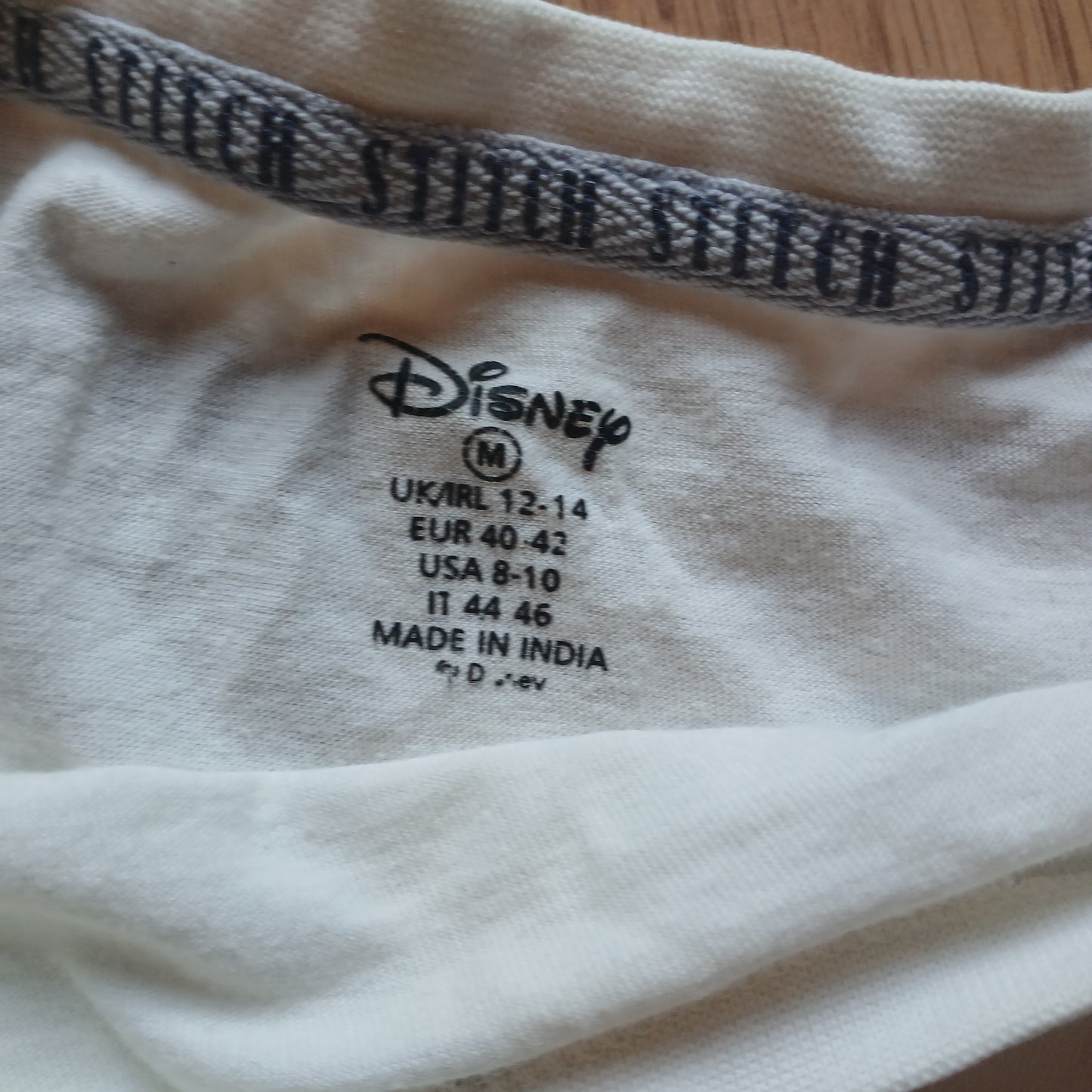 Disney Stitch Oversized Cropped Top Size 12-14