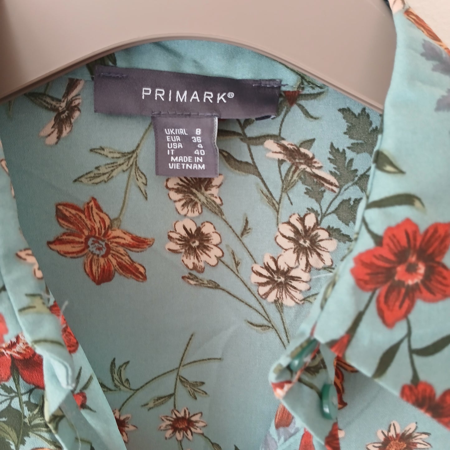 Primark Penneys Floral Lightweight Shirt Size 8