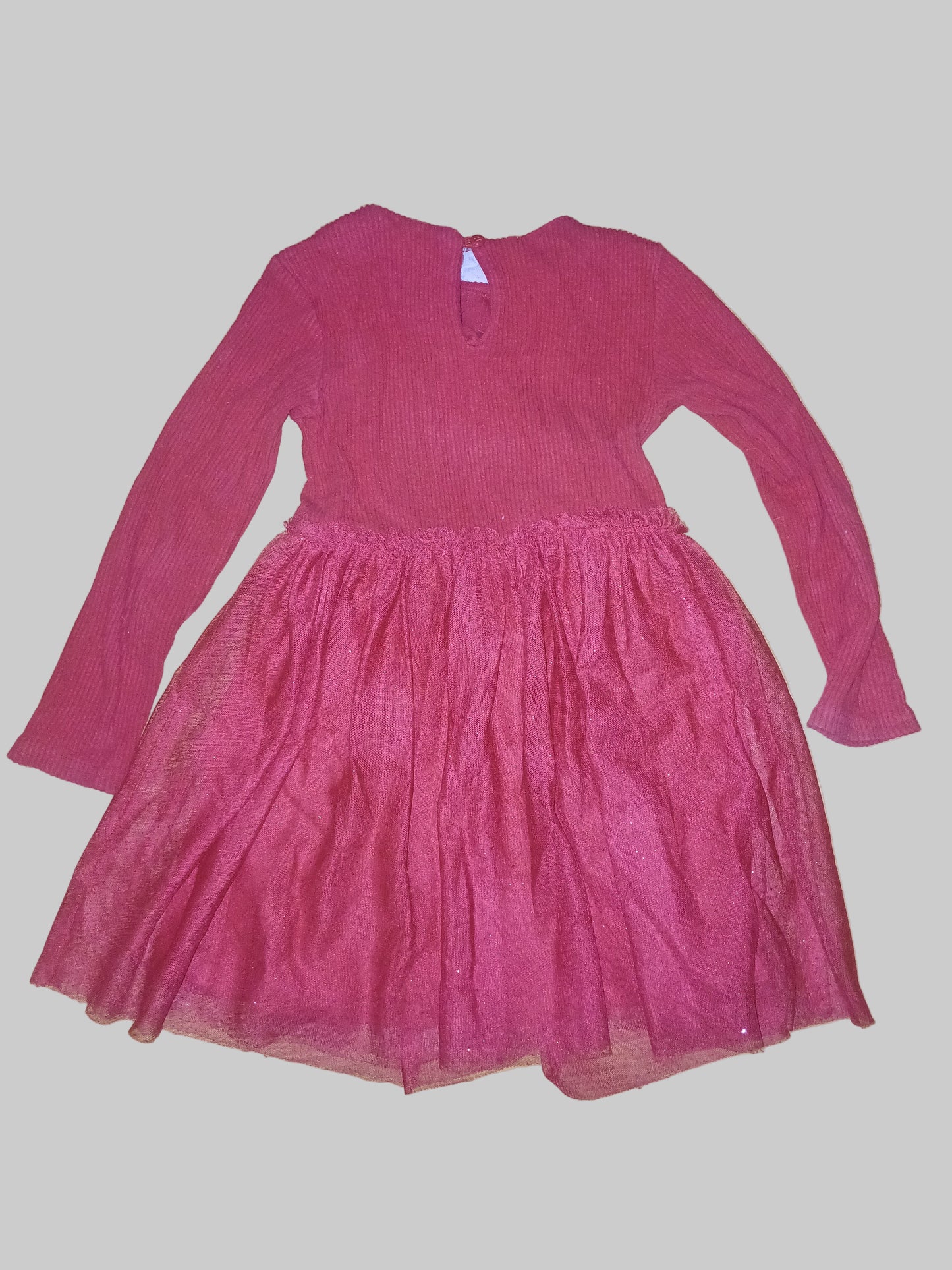 Red Dunnes Dress Age 6-7