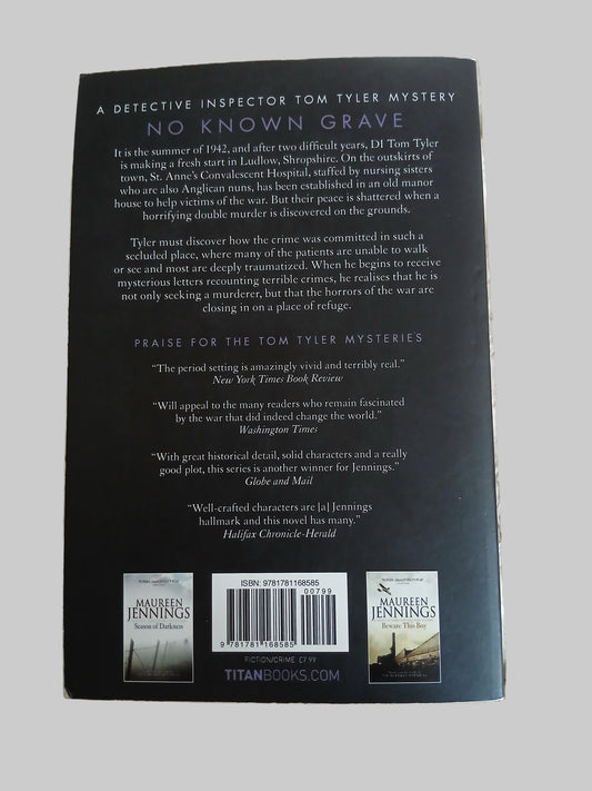No Known Grave by Maureen Jennings