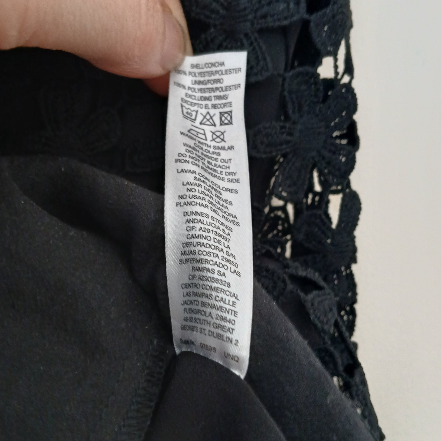 Savida Black Top Size 12