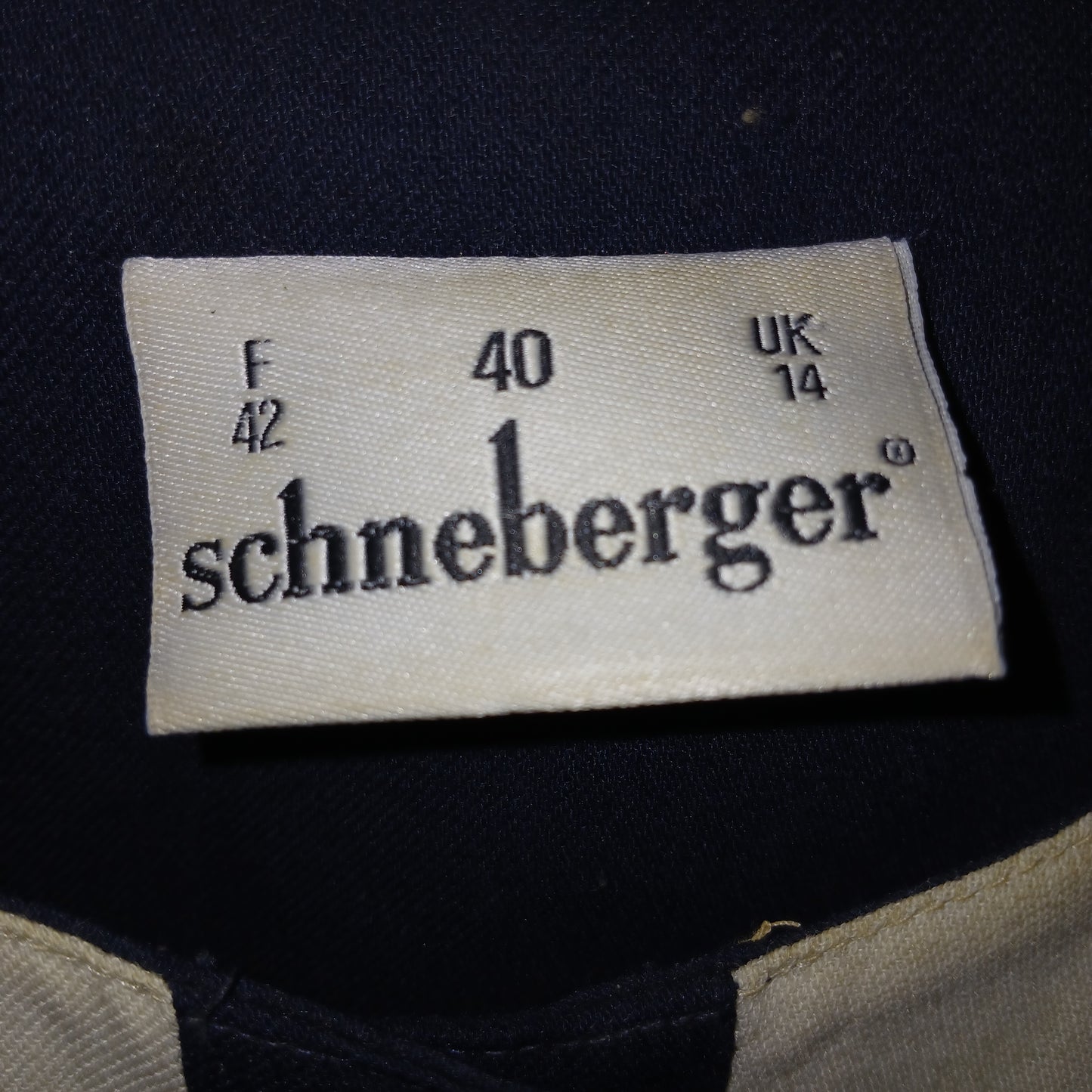 Vintage Schneberger Navy Dress Size 14