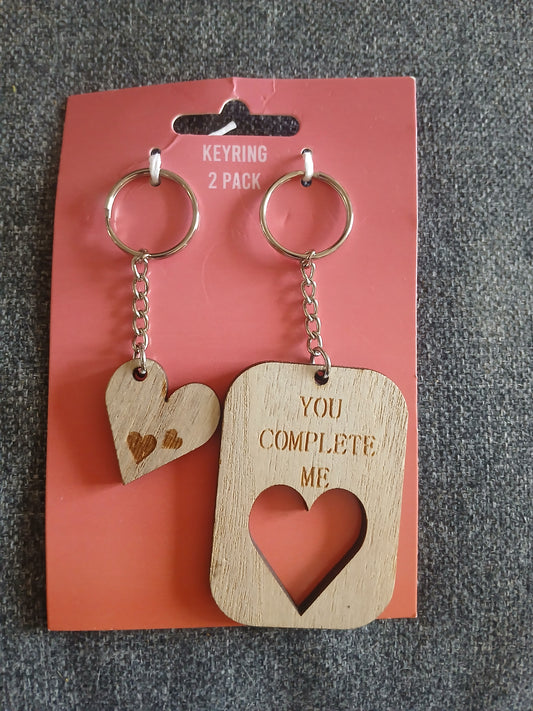 New Valentines Keyring 2 Pack