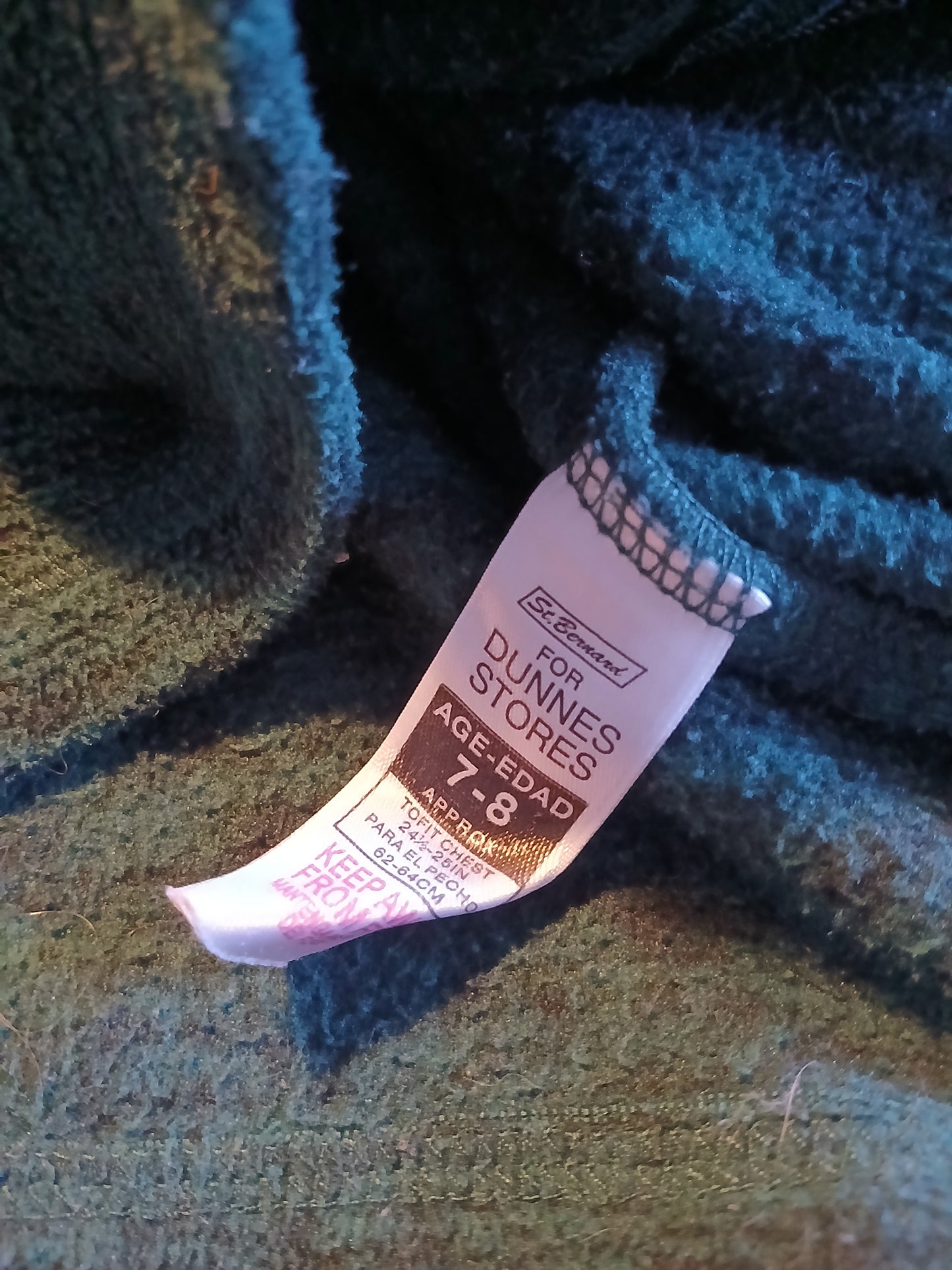 Dunnes Green Hoodie Age 7-8