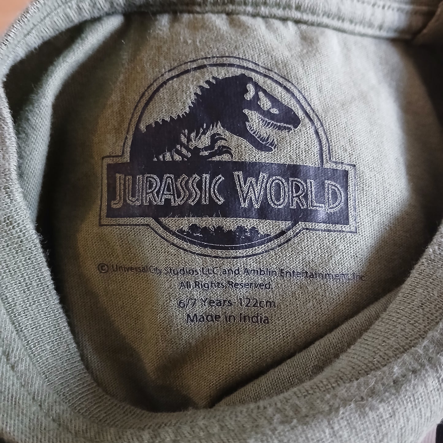 Jurassic World T-Shirt Age 6-7