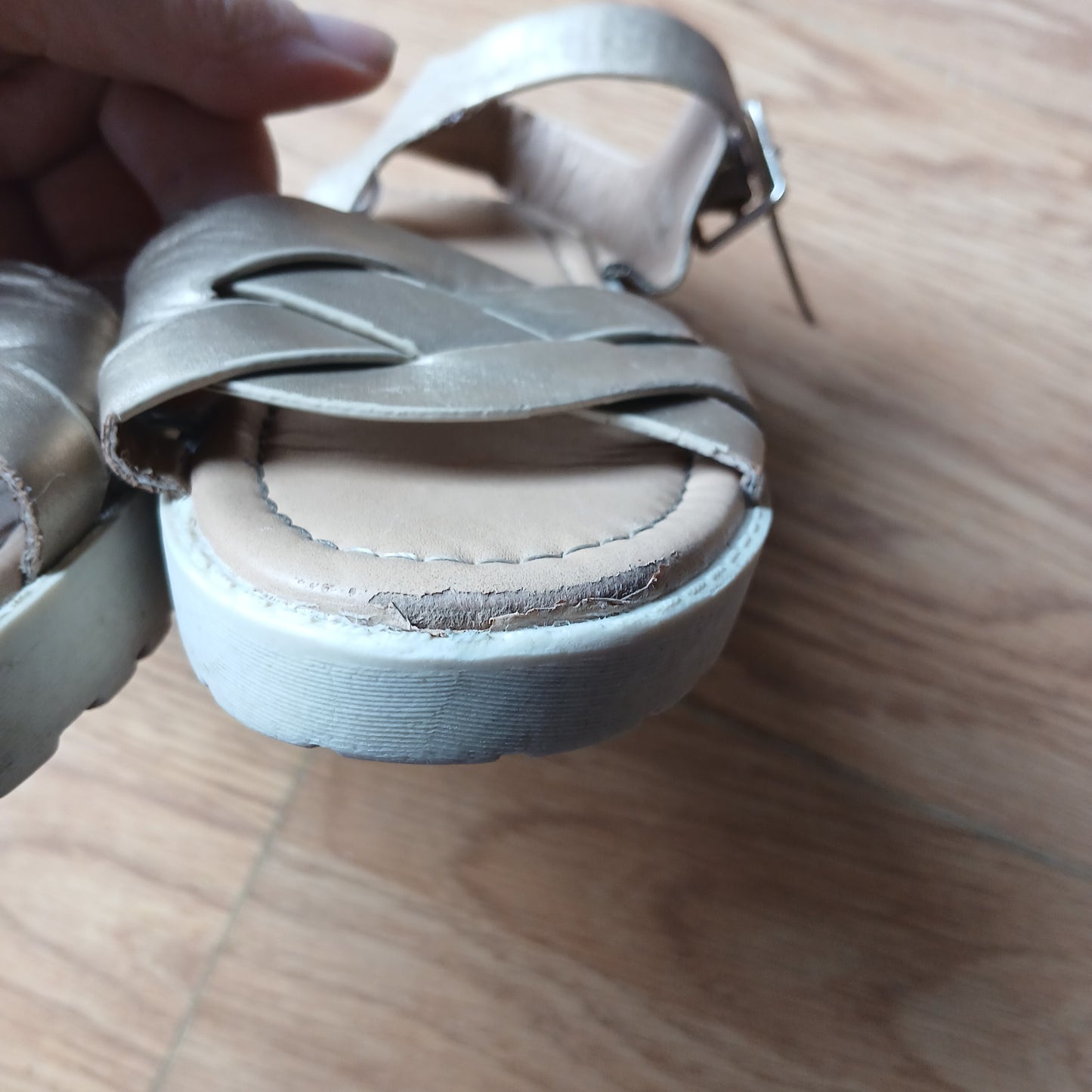 F&F Gold Sandals Size UK 13 EU 32