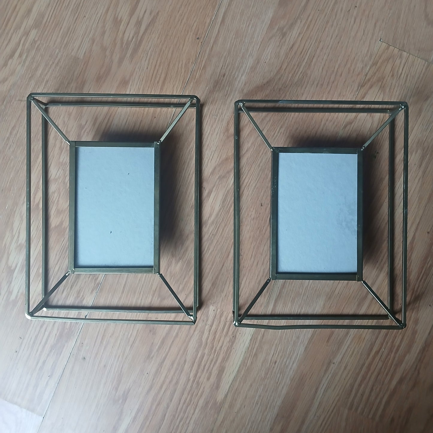2 Photo Picture Bronze Frames
