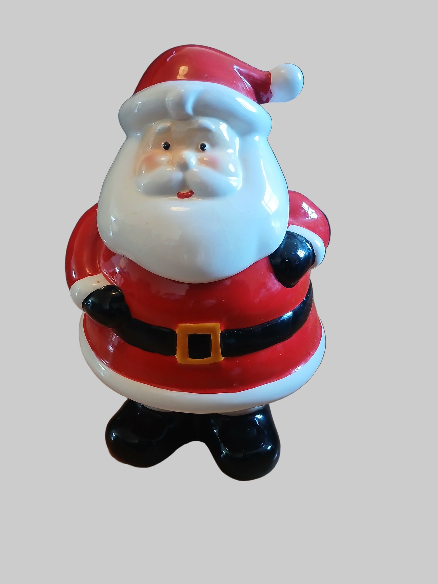 Ceramic Christmas Santa Cookie/Storage Jar