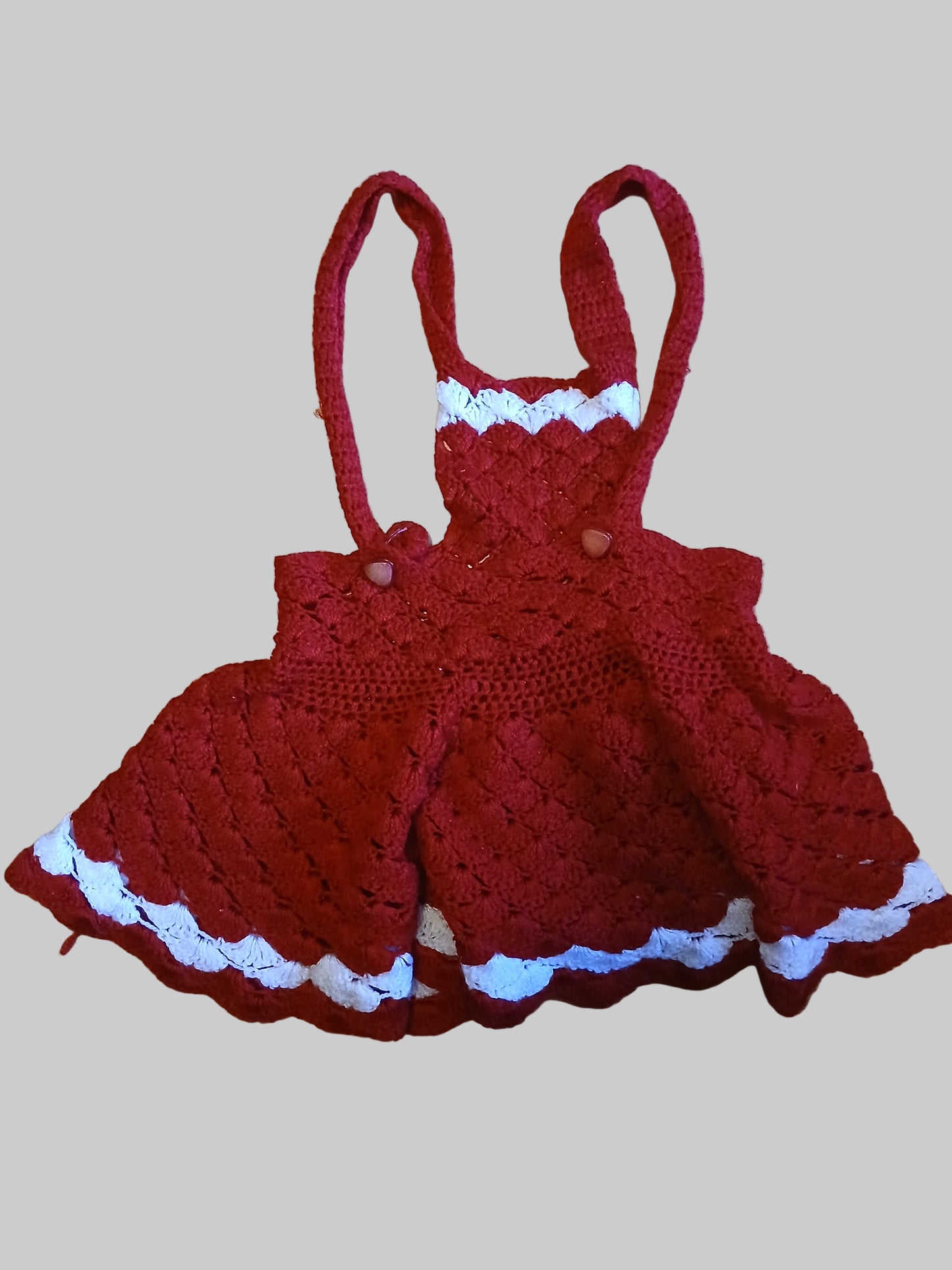 Crocheted Baby Dress Approx Age 3-6 months