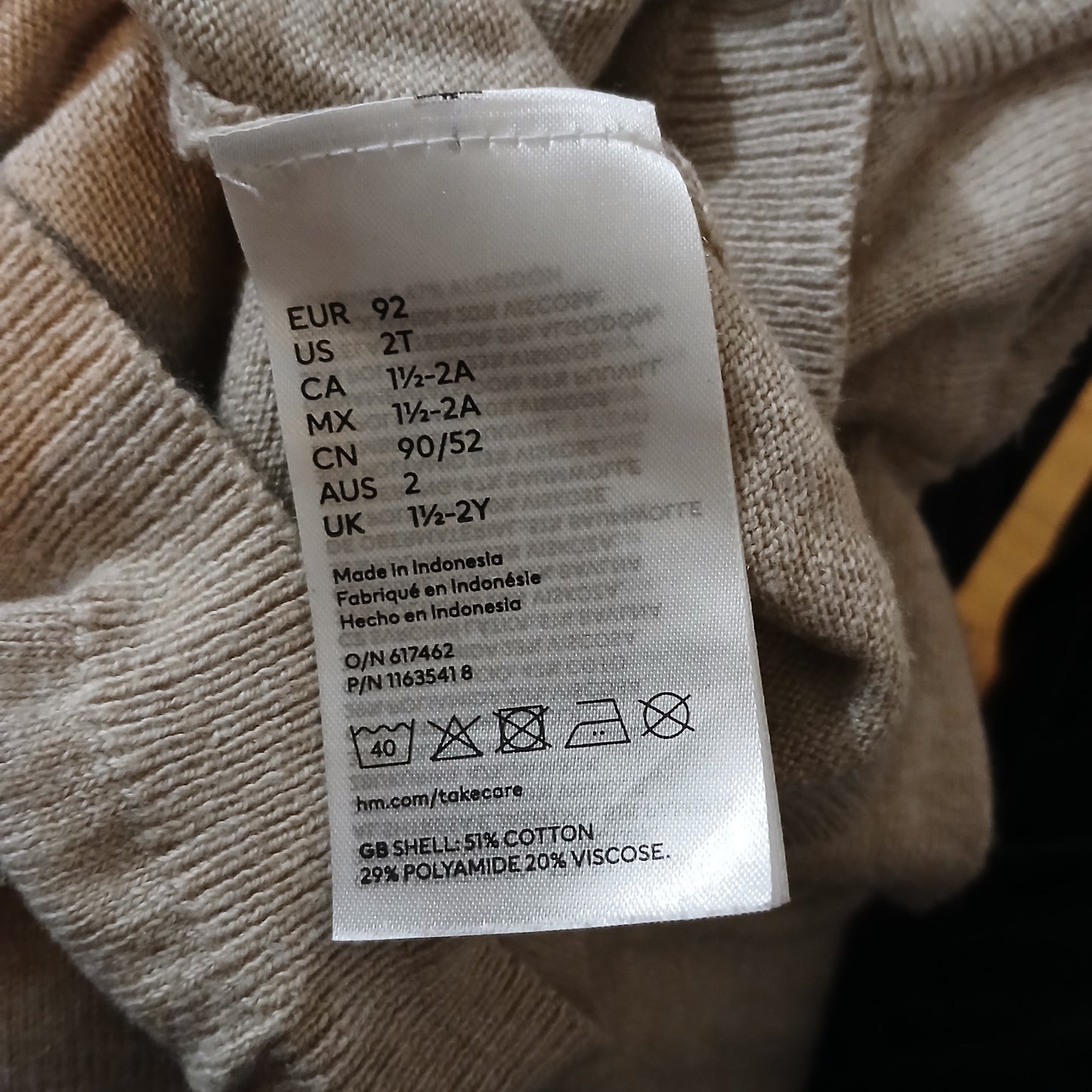 H&M Christmas Reindeer Jumper Age 18-24 months