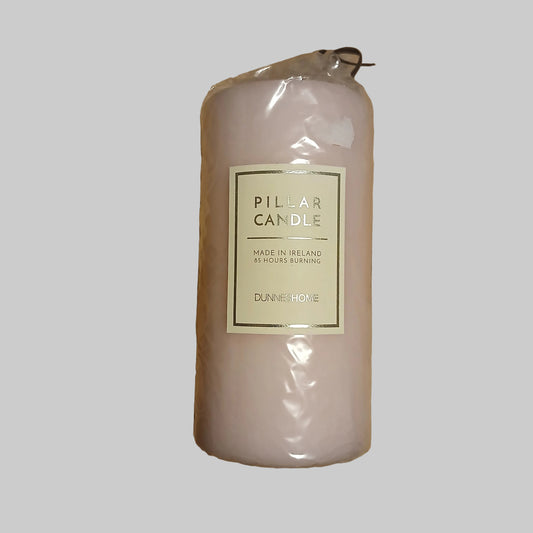 Brand New Dunnes Pale Pink Pillar Candle