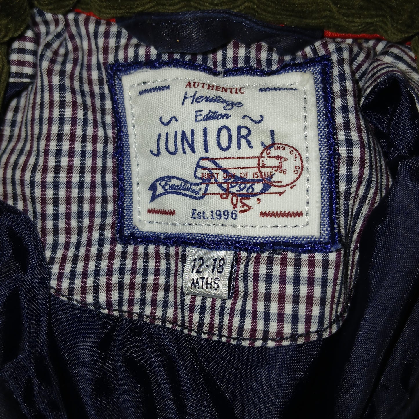 Debenhams Junior J Coat Age 12-18 Months