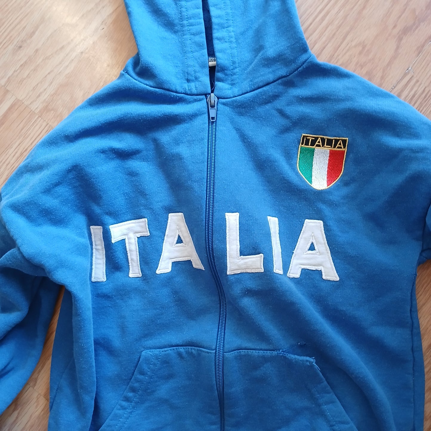 Blue Italia Hoodie Approx Age 9-10