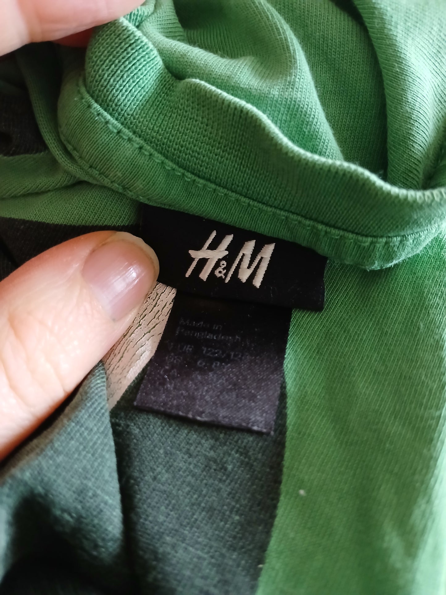 H&M Green T-Shirt Age 6-8