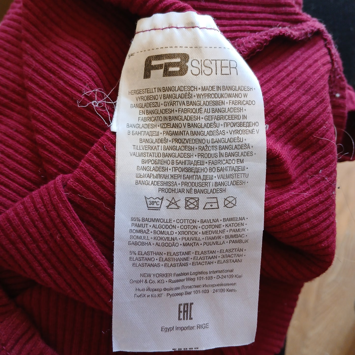 FB Sister Red Top Size S