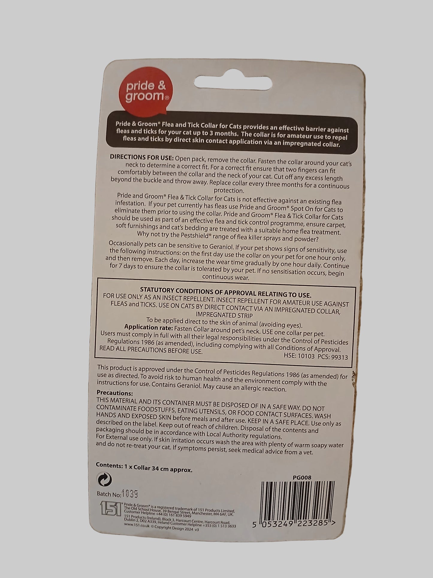 Flea and Tick Cat Collar