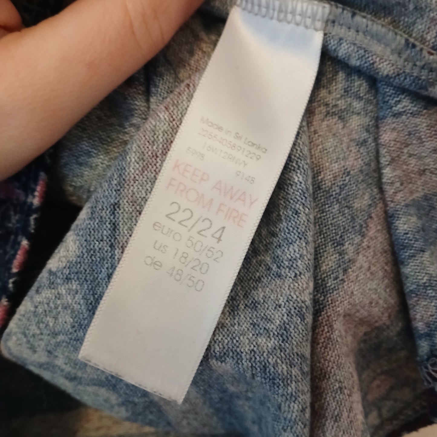 Patterned Dress Size 22/24