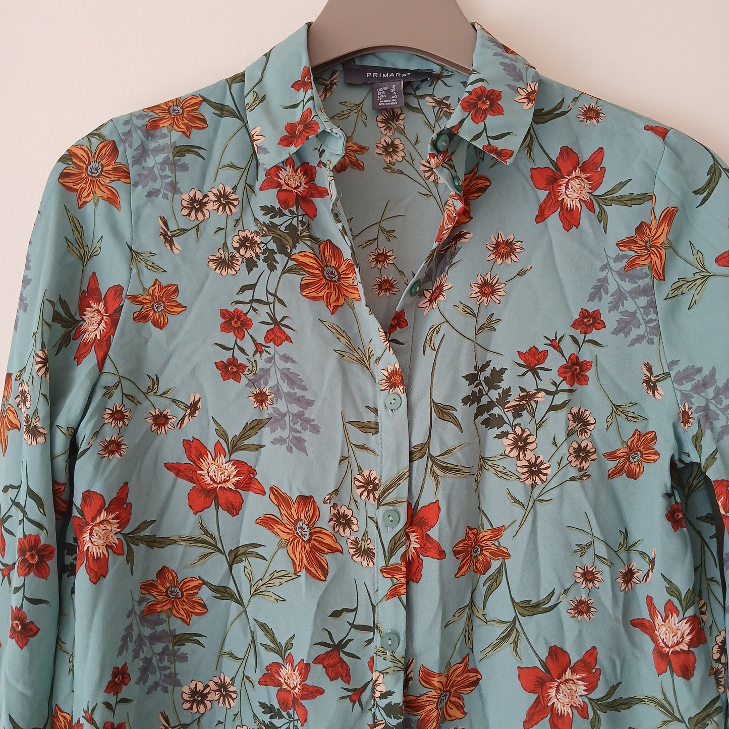Primark Penneys Floral Lightweight Shirt Size 8