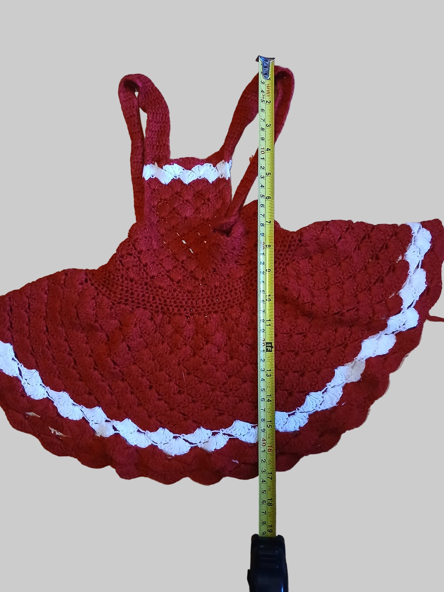 Crocheted Baby Dress Approx Age 3-6 months