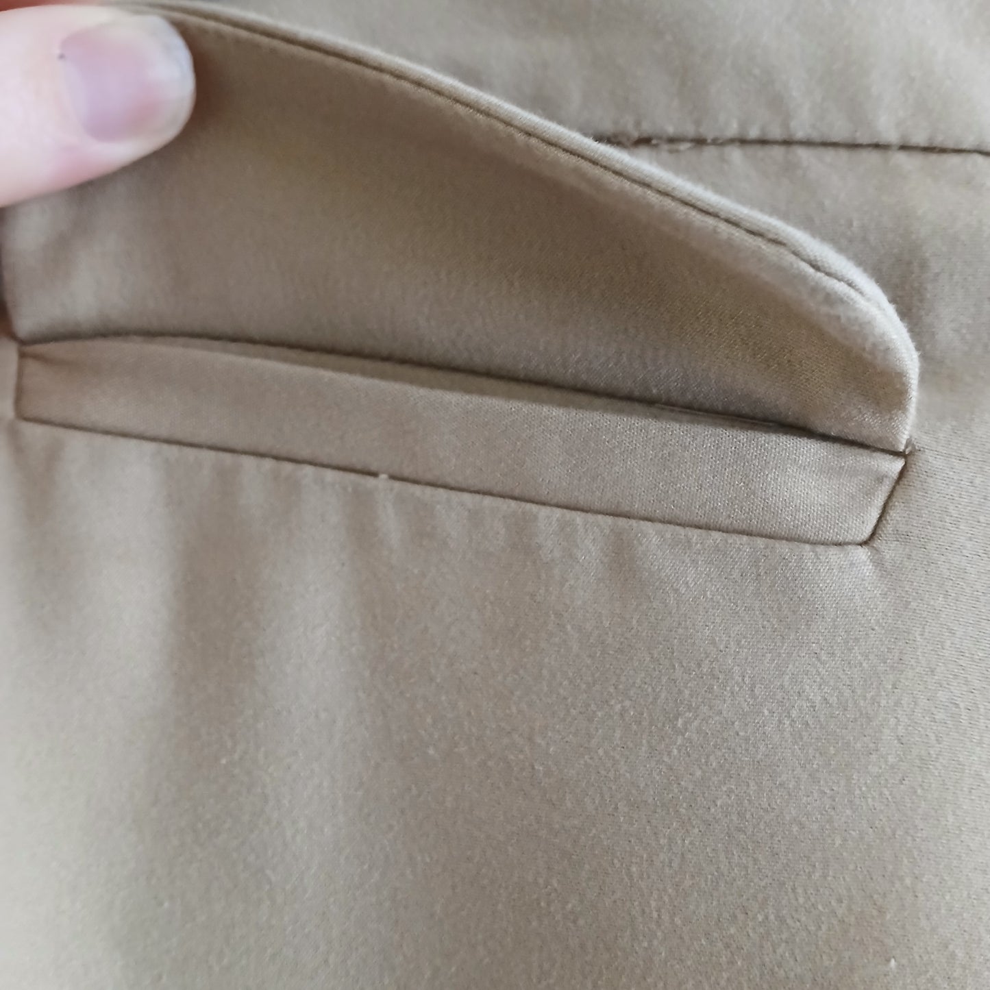 Mango Basics Tan Beige Trousers Size 8