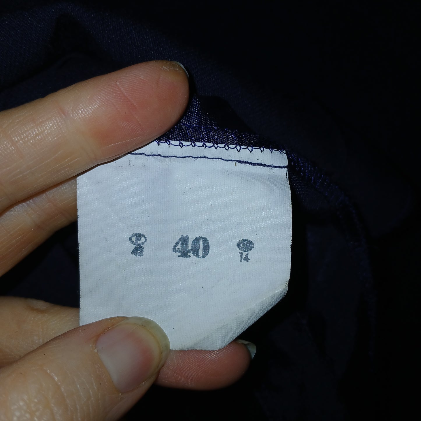 Vintage Schneberger Navy Dress Size 14