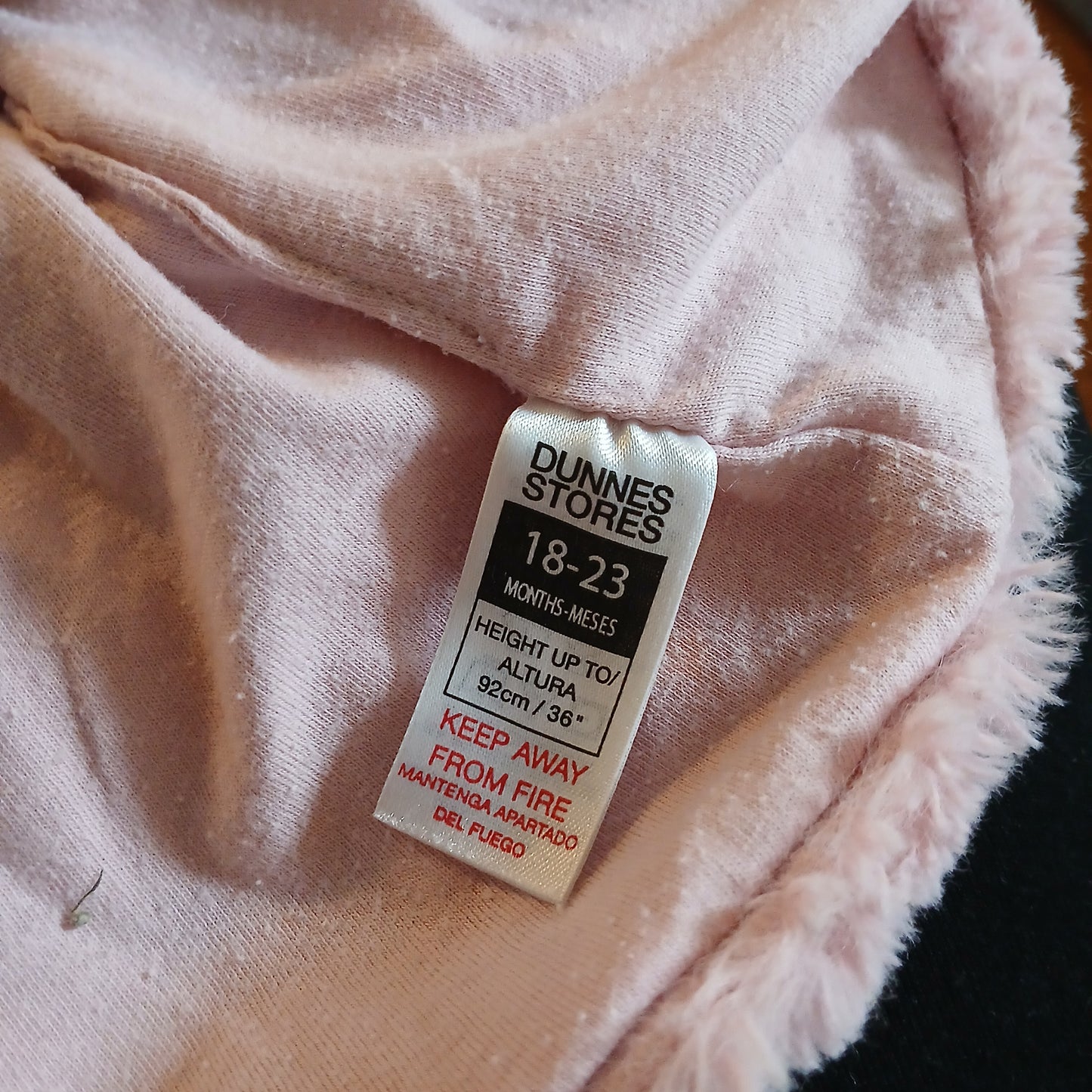 Dunnes Fluffy Sleeveless Cardigan Age 18-23 months