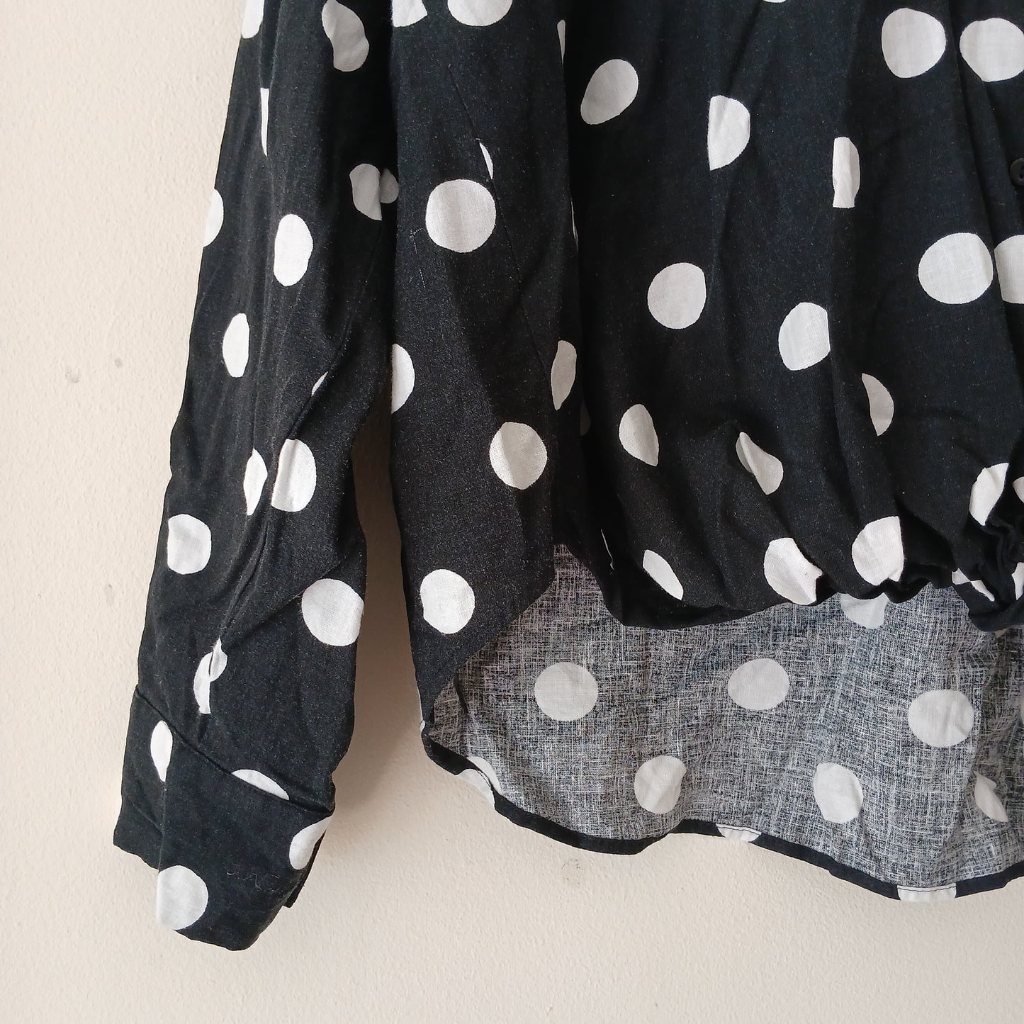 Zara Polka Dot Blouse Size M