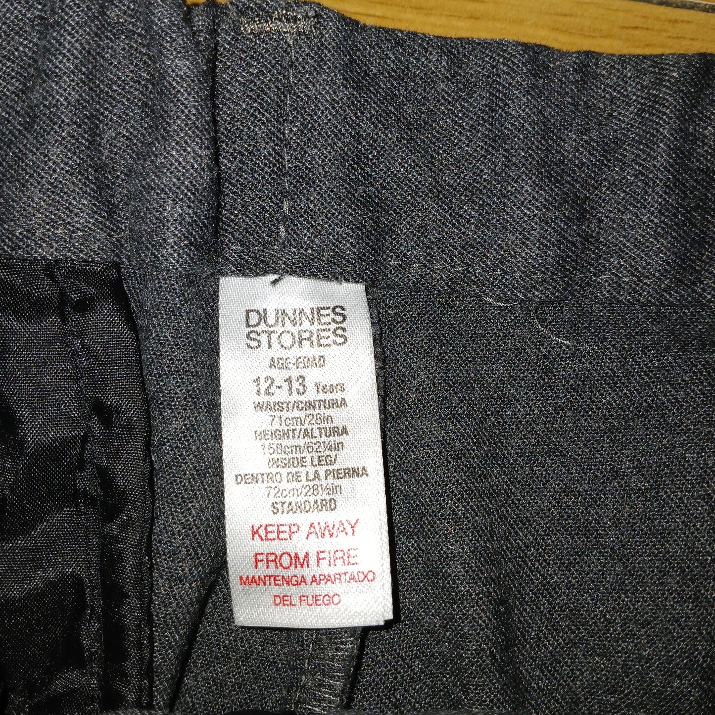 Dunnes School Trousers Age 12-13