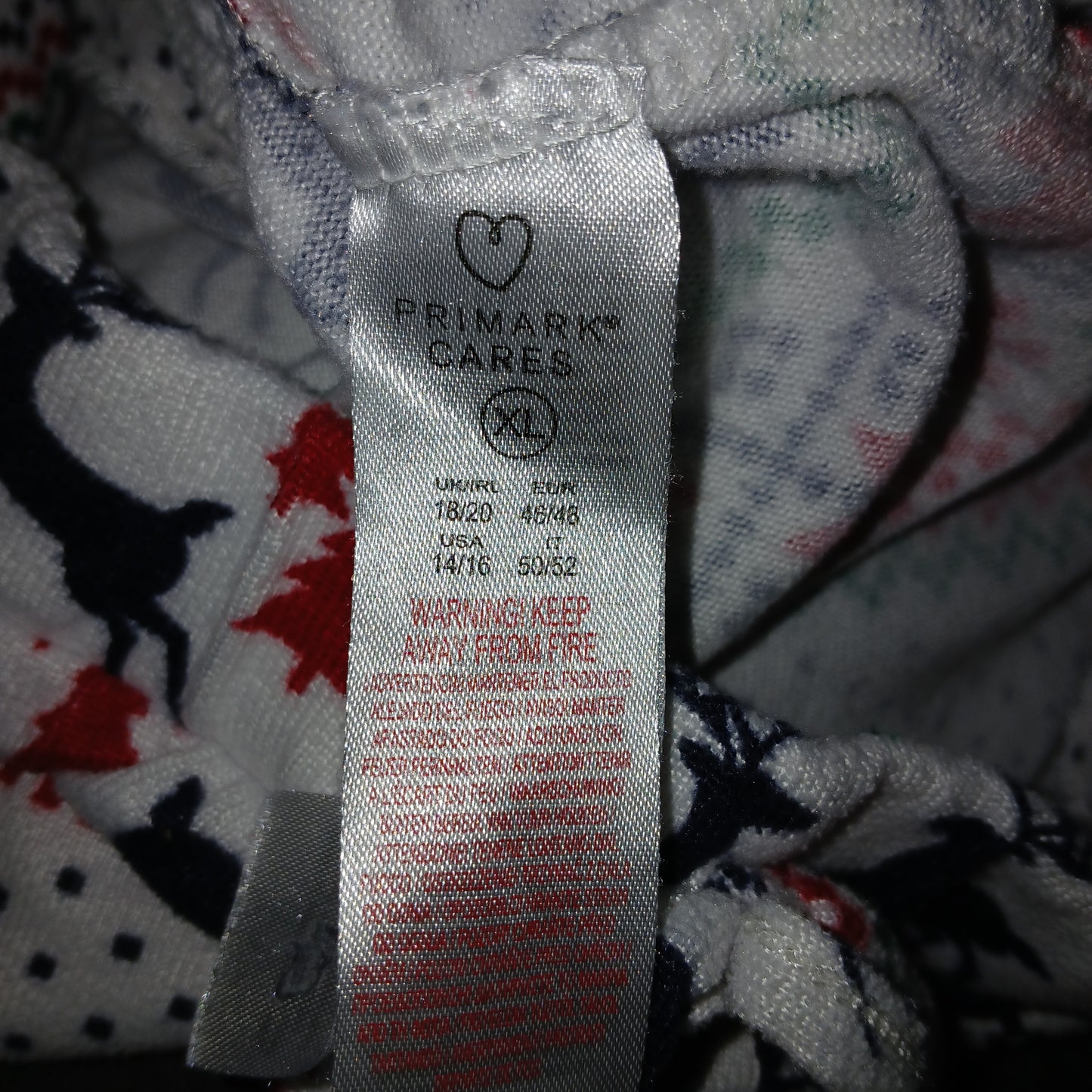 Penneys Primark Casual Fleece Christmas Pyjama Bottoms Size 18/20