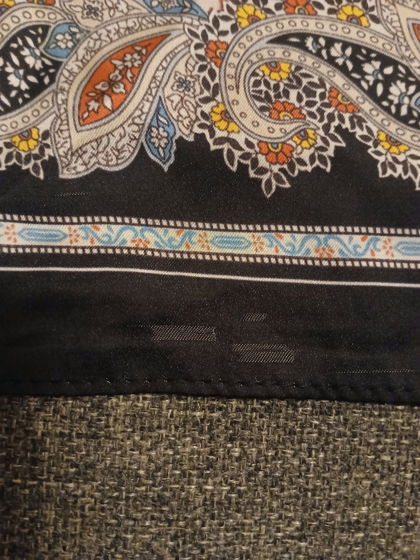 Floral Square Scarf - Silky Feel