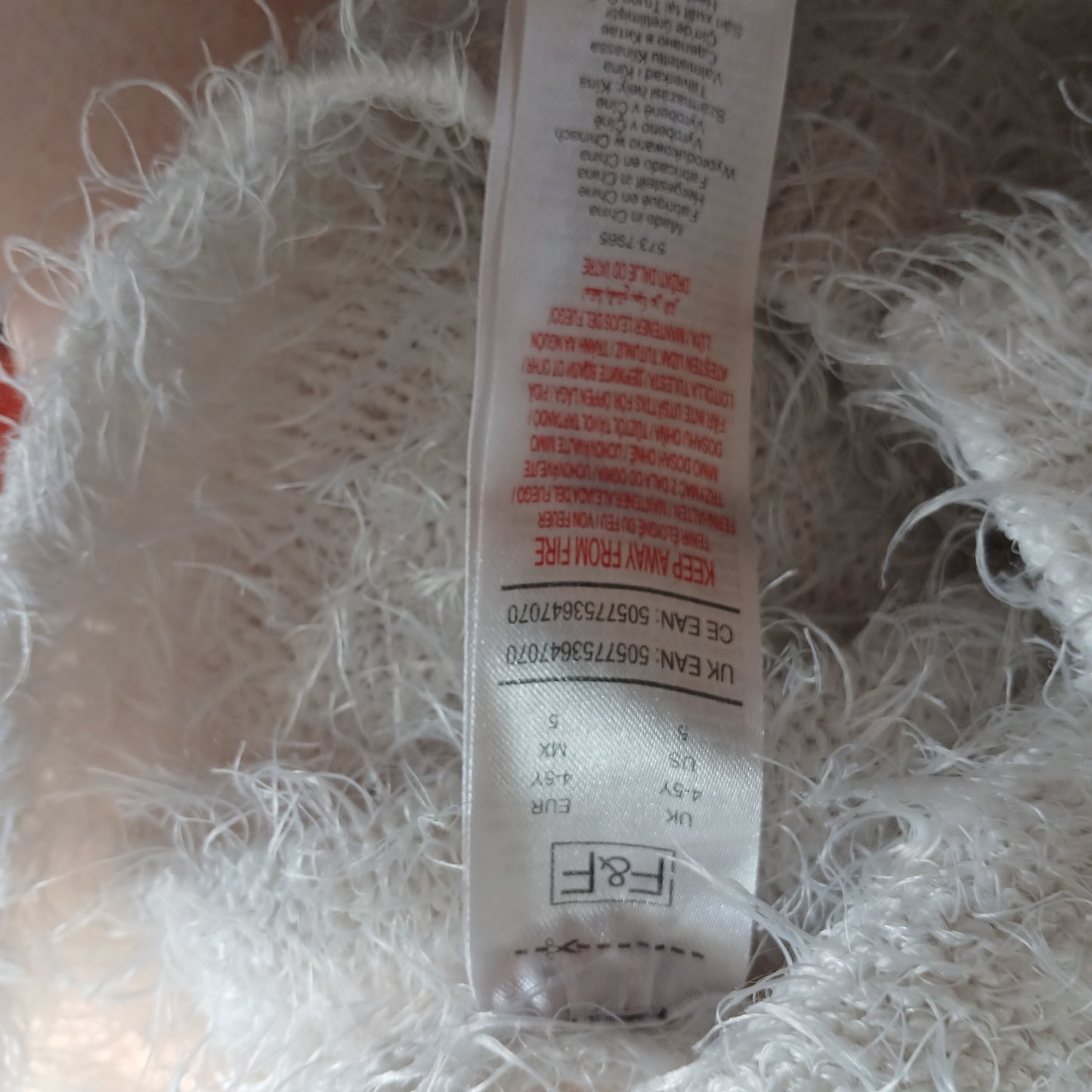 F&F Fluffy Flamingo Christmas Jumper Age 4-5