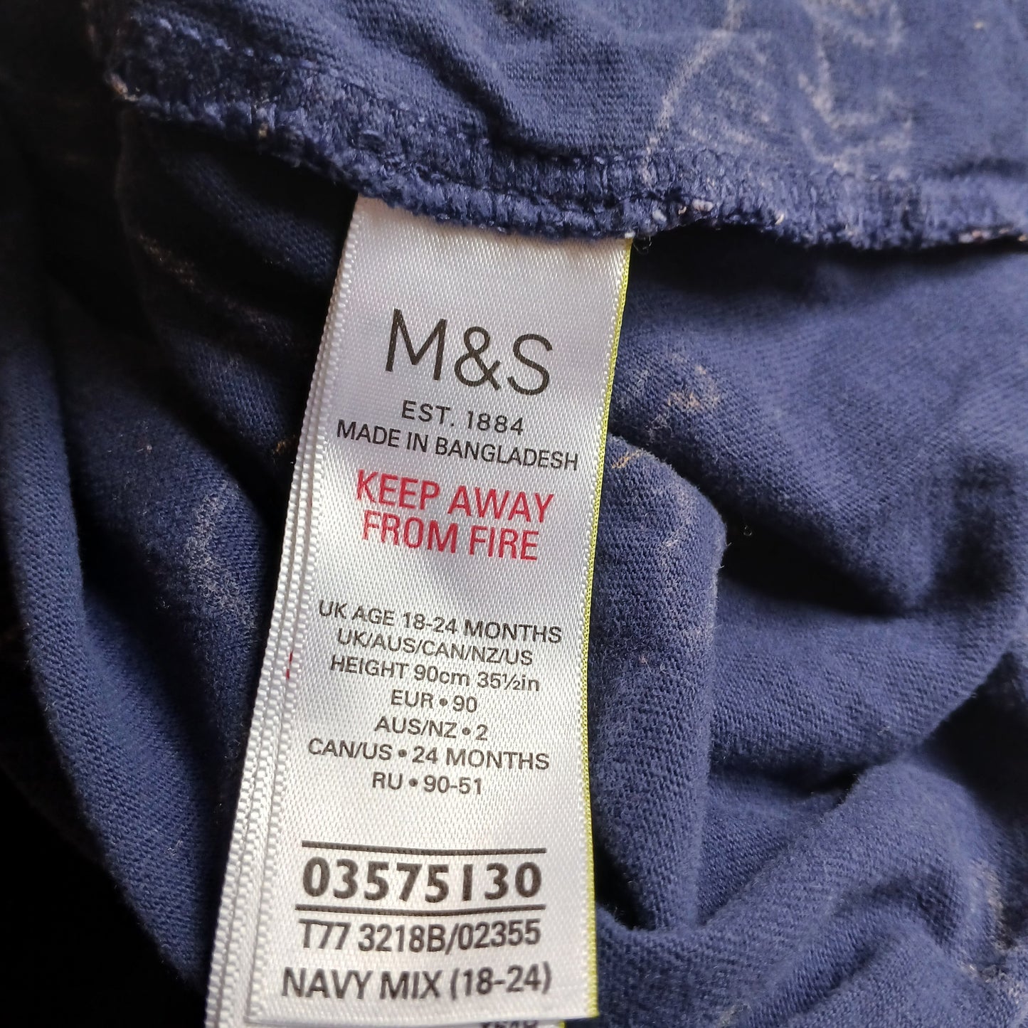 M&S Dinosaur Dress Age 18-24 months