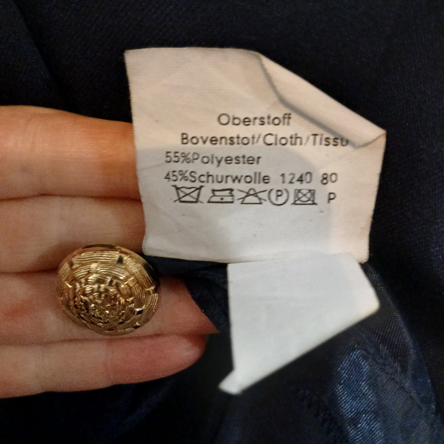 Vintage Schneberger Navy Dress Size 14